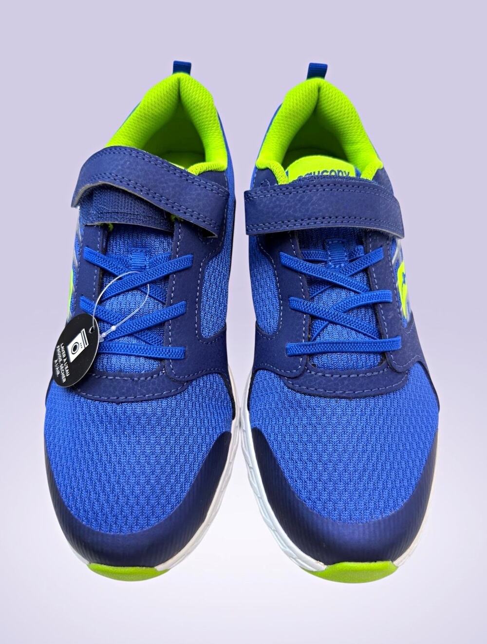 Saucony Blue/Green Hook & Loop Mesh Low Top Sneaker Toddler 6M SK265589